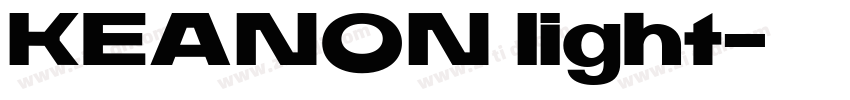 KEANON light字体转换